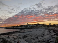 Sunset view from the deck.