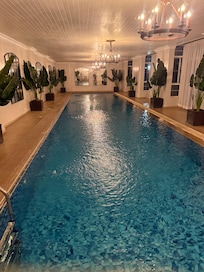 The indoor pool