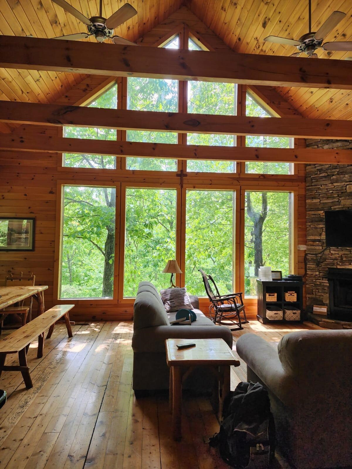 Beautiful open living room/dining area
