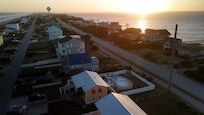 Drone view of house