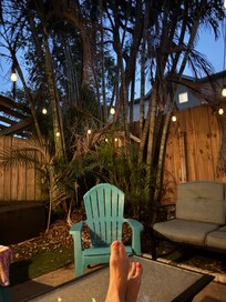 Relaxing private backyard