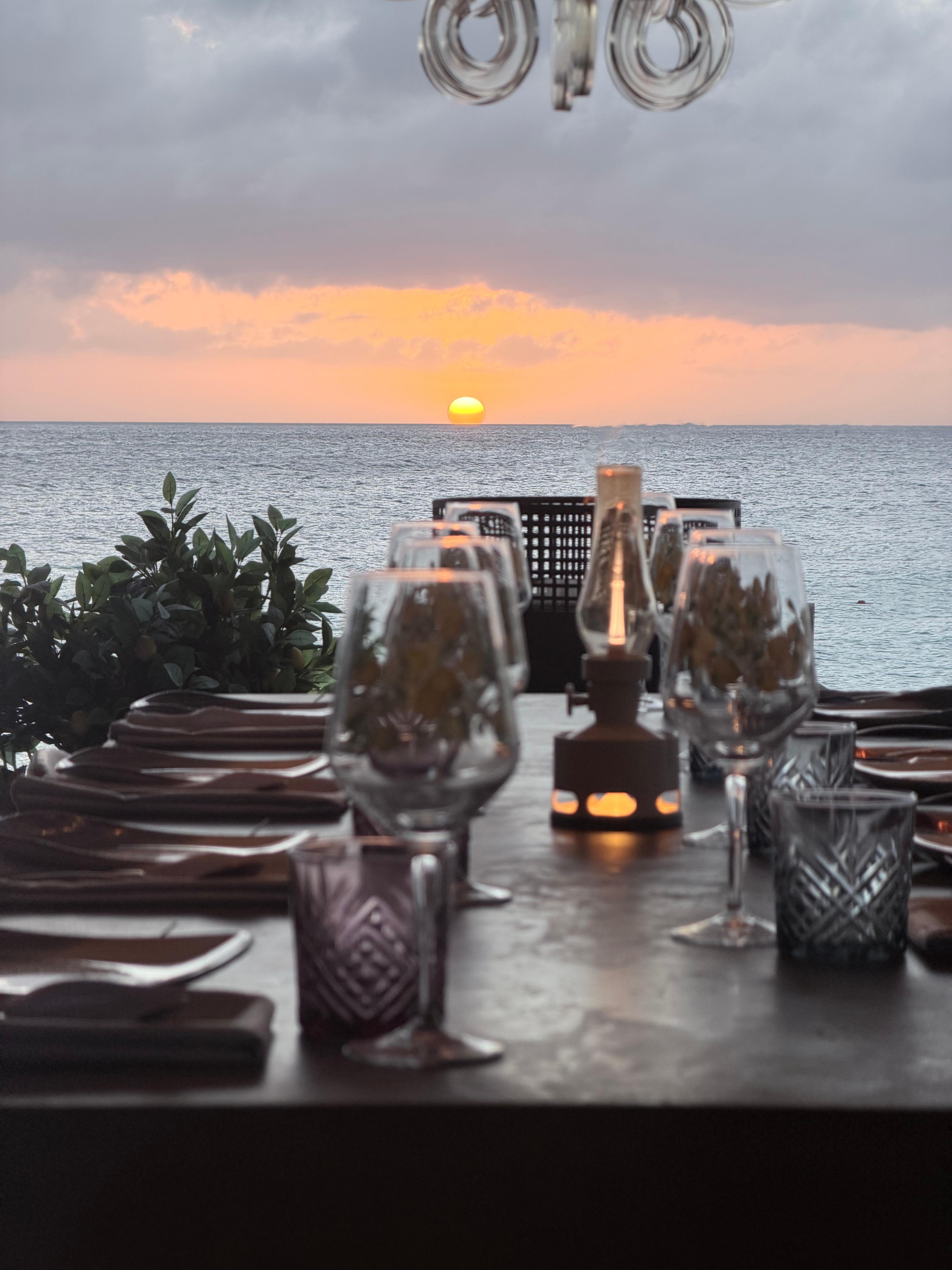 Dinner view at Club Margot