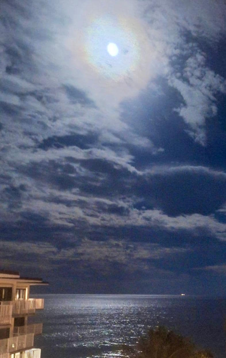 Full moon from the terrace