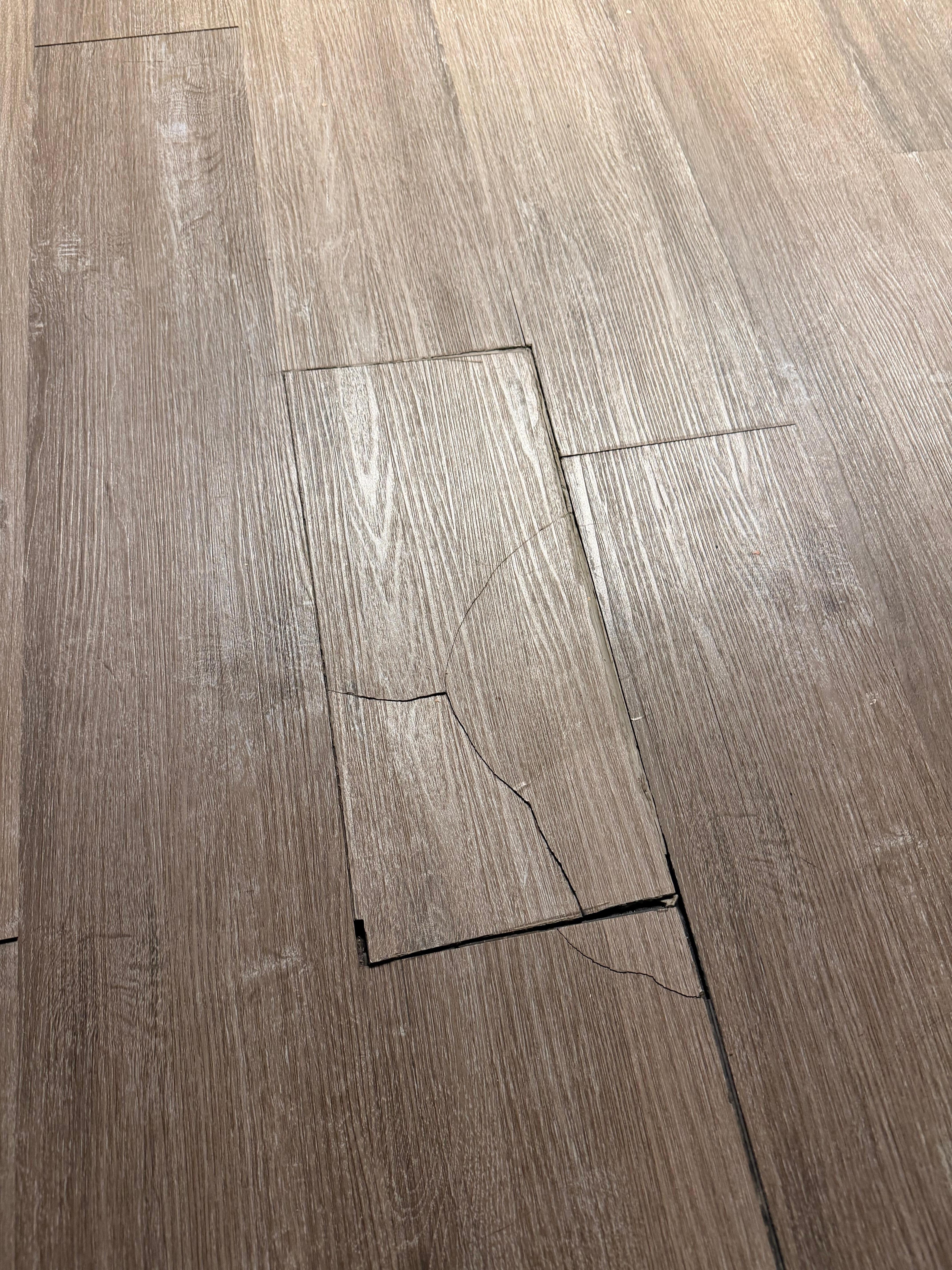 Middle of kitchen floor