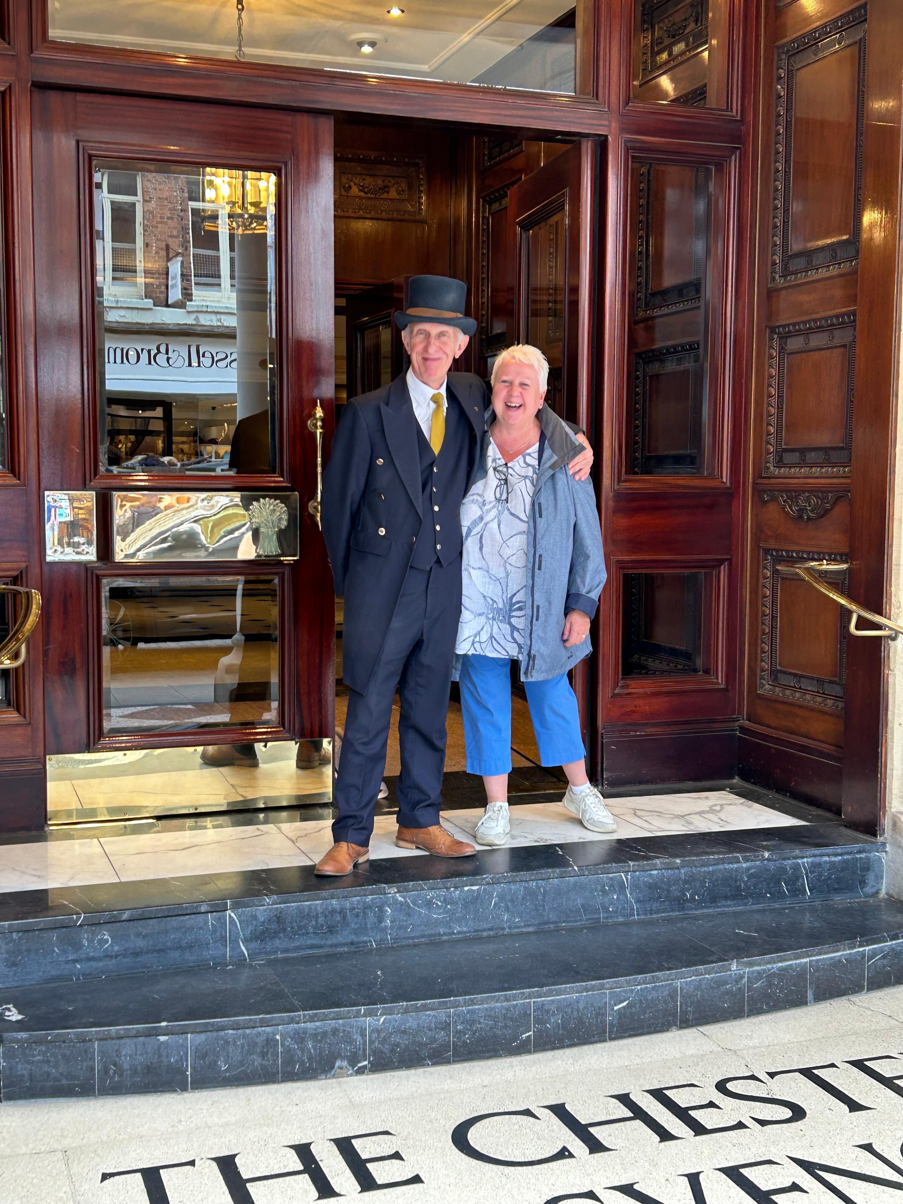 This lovely doorman was so helpful and friendly 