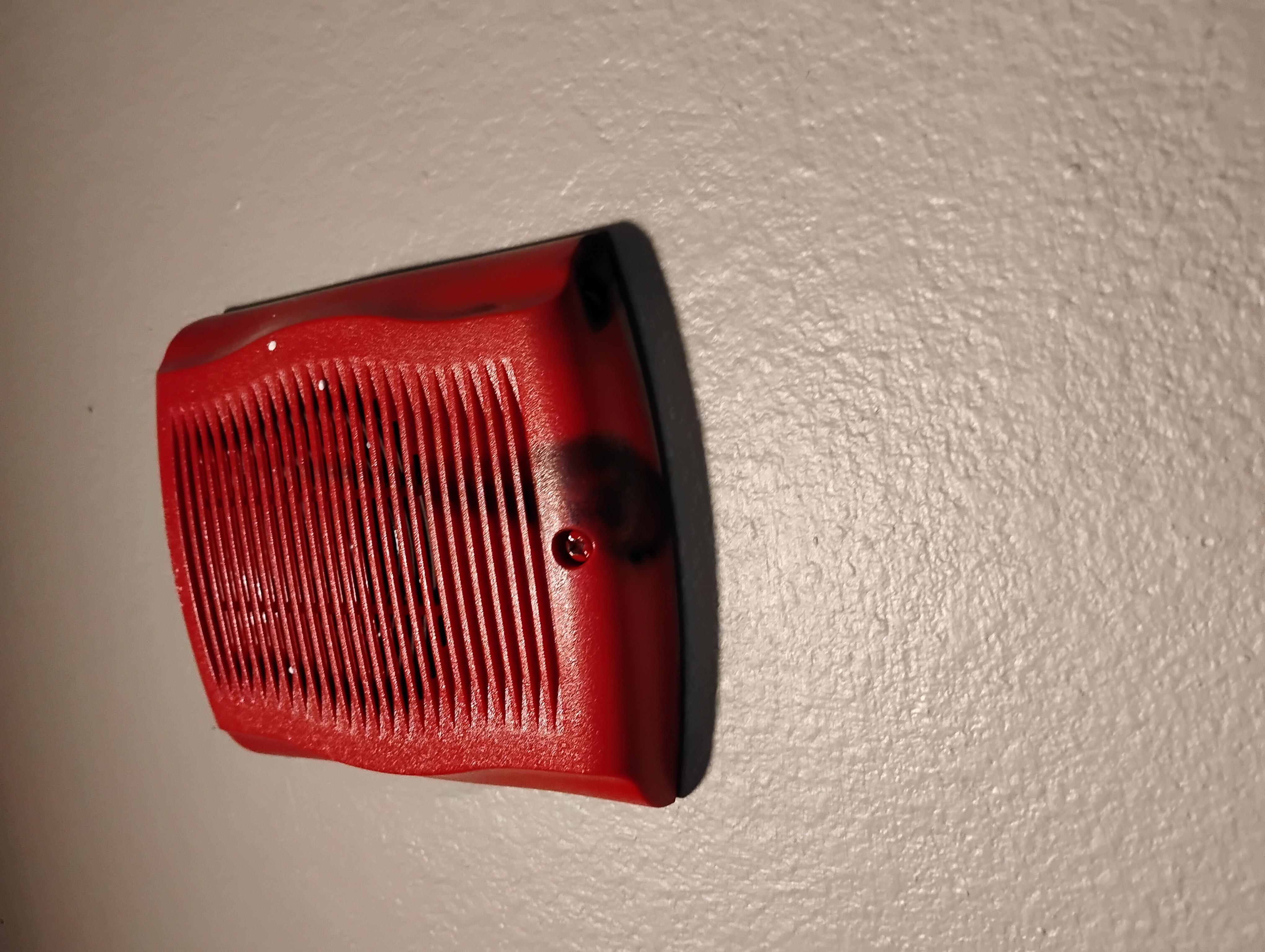 Burnt fire Alarm 