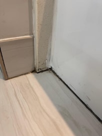 Floor grout is black