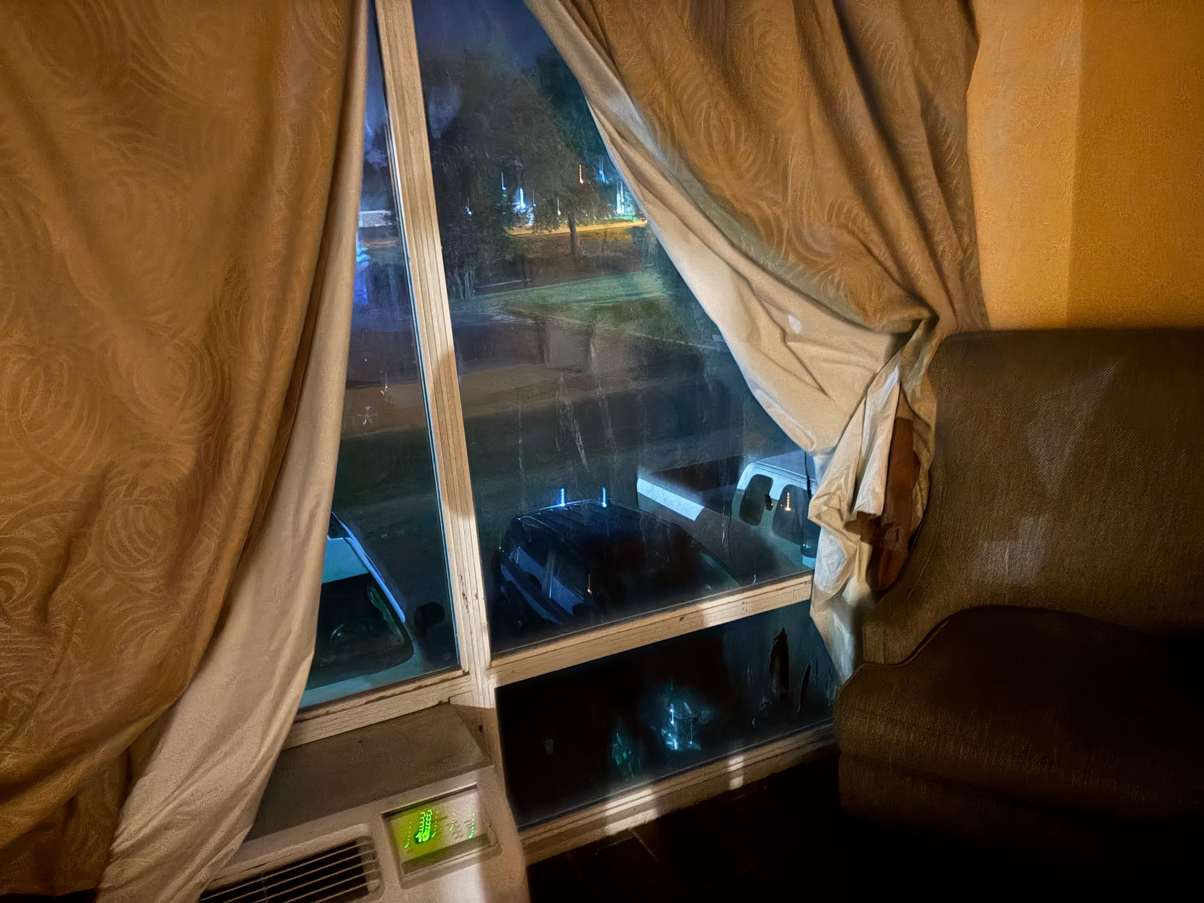 Curtains falling down 