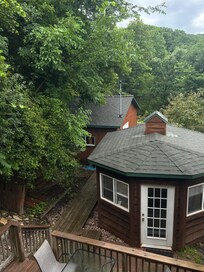 Where the hot tub is!