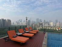 Sky bar and pool area