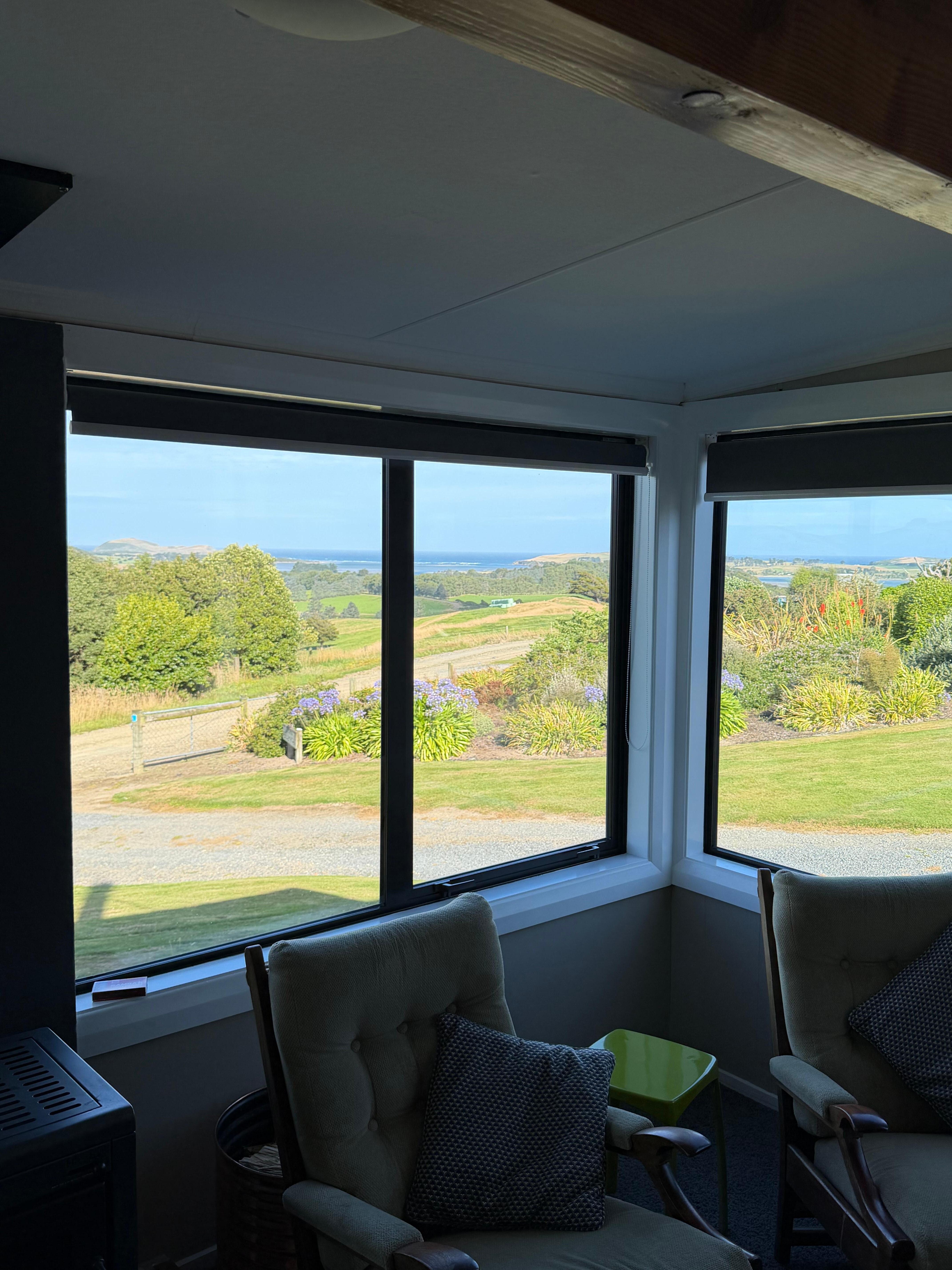 View out of the living room. 