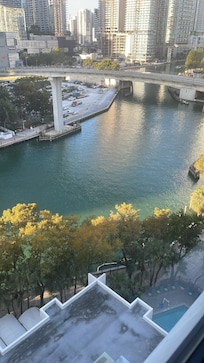 View from one of two large windows.