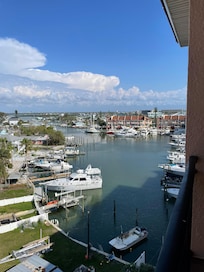 View off main balcony.