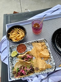 Poolside lunch
