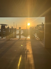 Sunset from the parking garage.