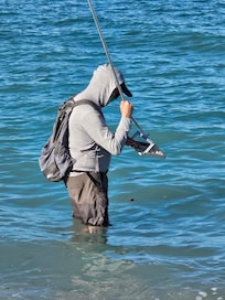 Looking for shark's teeth on Venice Beach