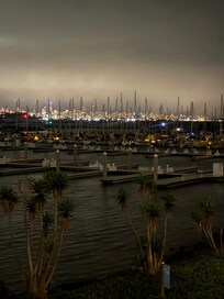 Night time view of the Marina from the balcony