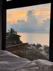Sunset at Celestun Beach Hotel