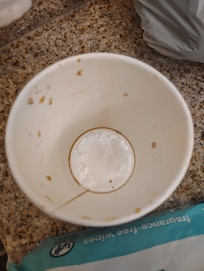 Weird substance from the in-room coffee