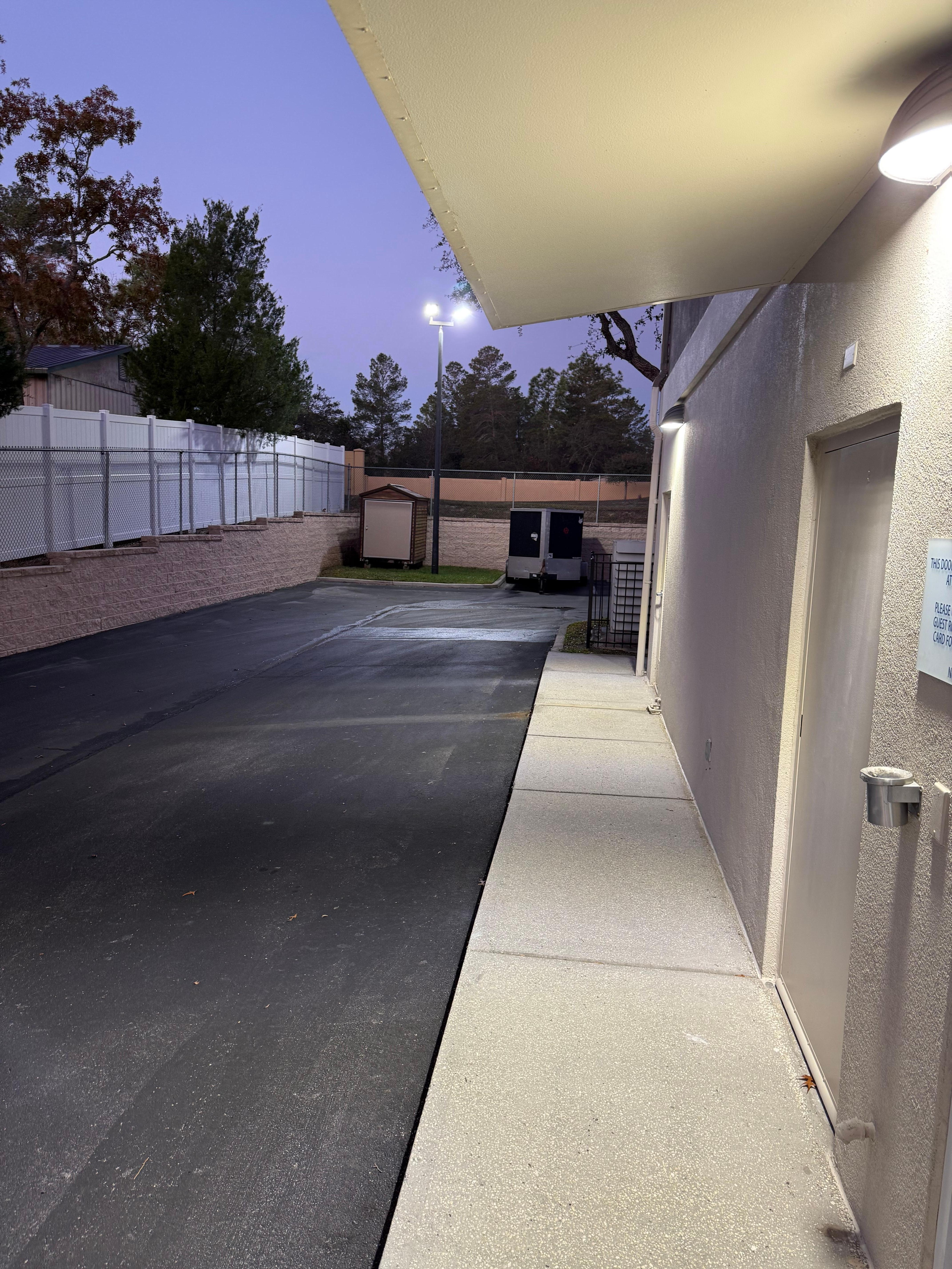 You can’t see around the corner where your car at so it’s a blind spot