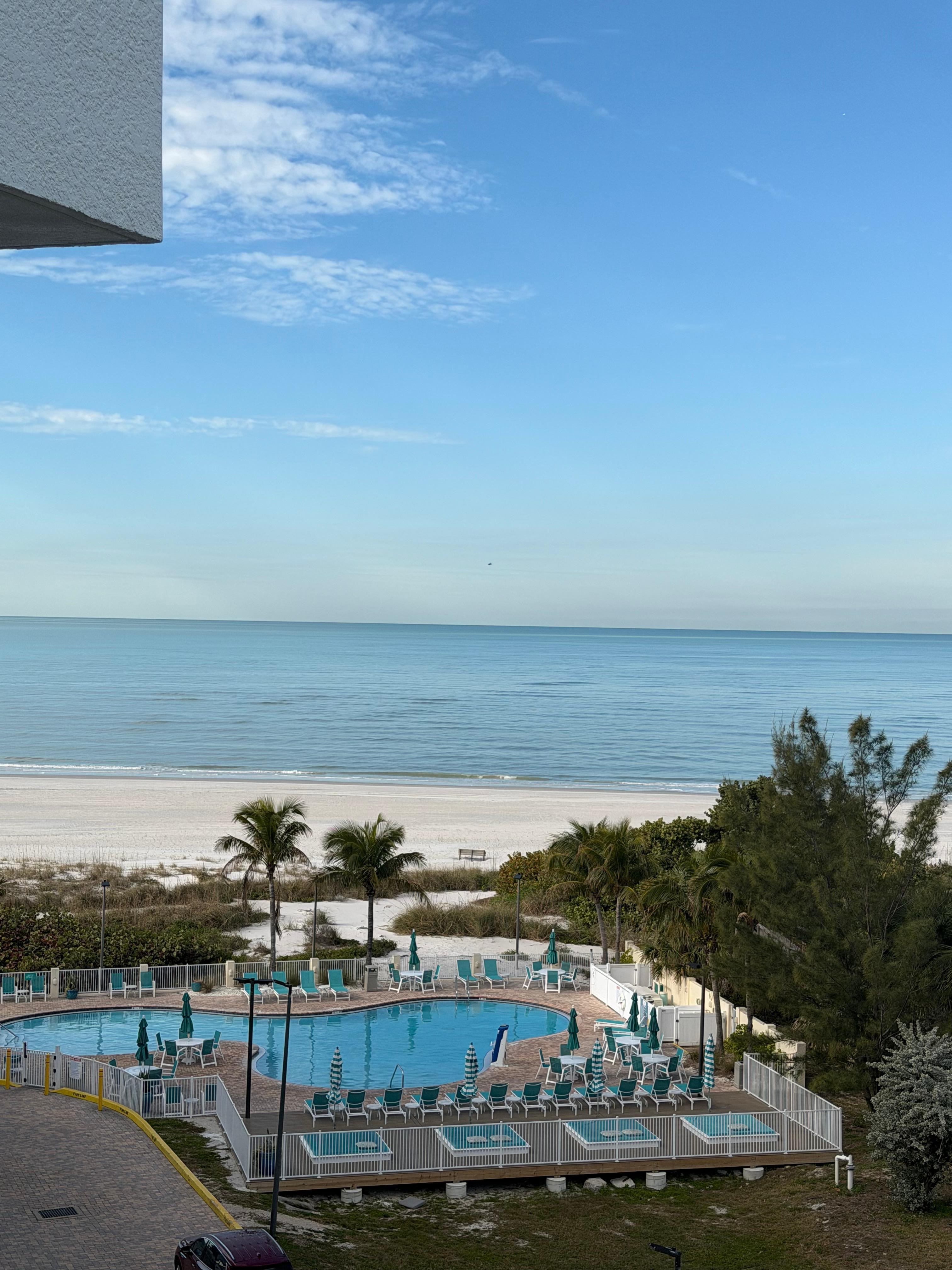 Our awesome view from the balcony 