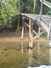 Unstable footing on gang way to dock