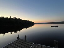 view from the dock early morning