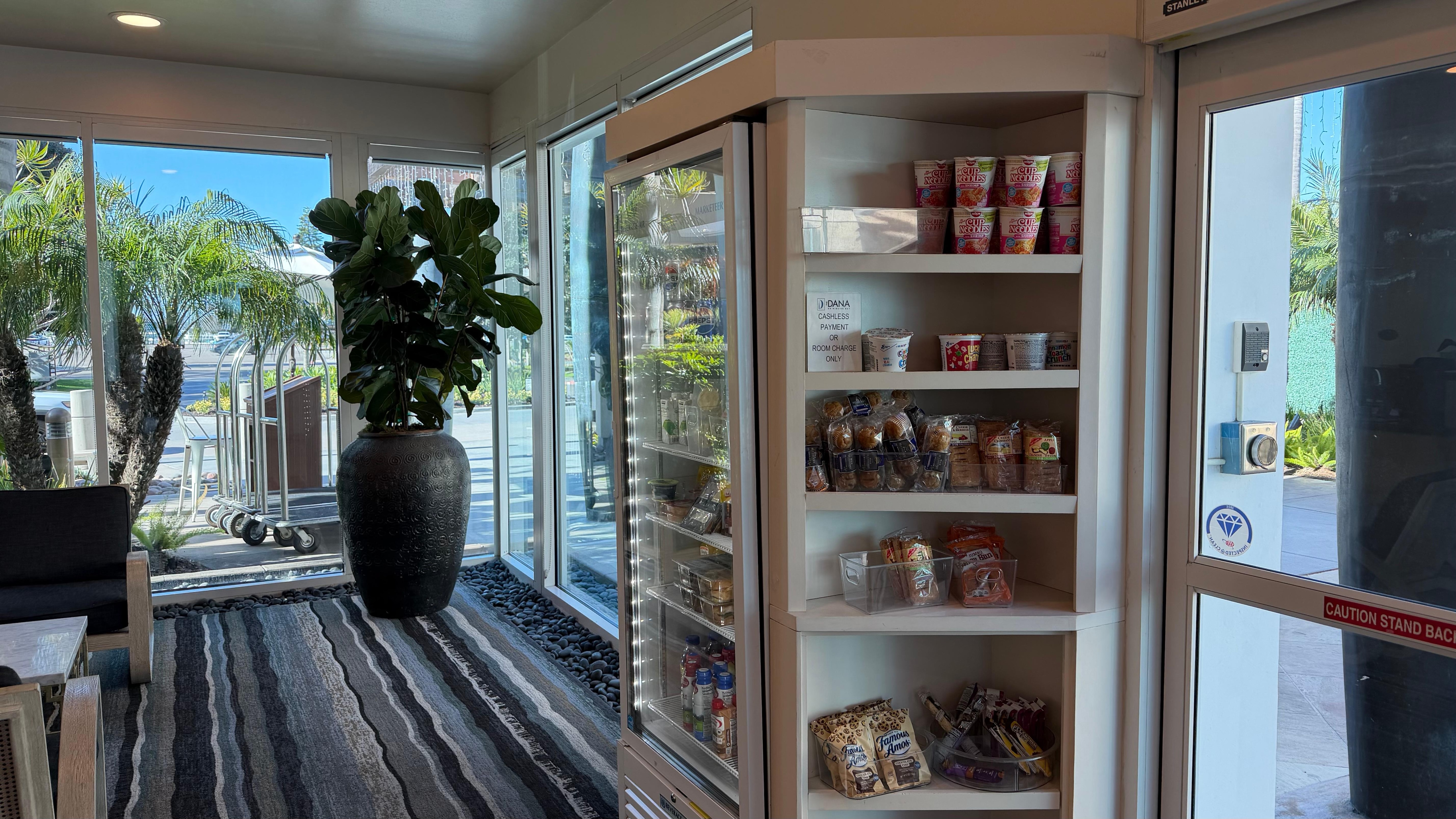 Lobby snack fridge. (There is no general store, only a gift shop)
