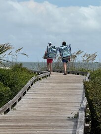 SUCH a simple walk to the beach!