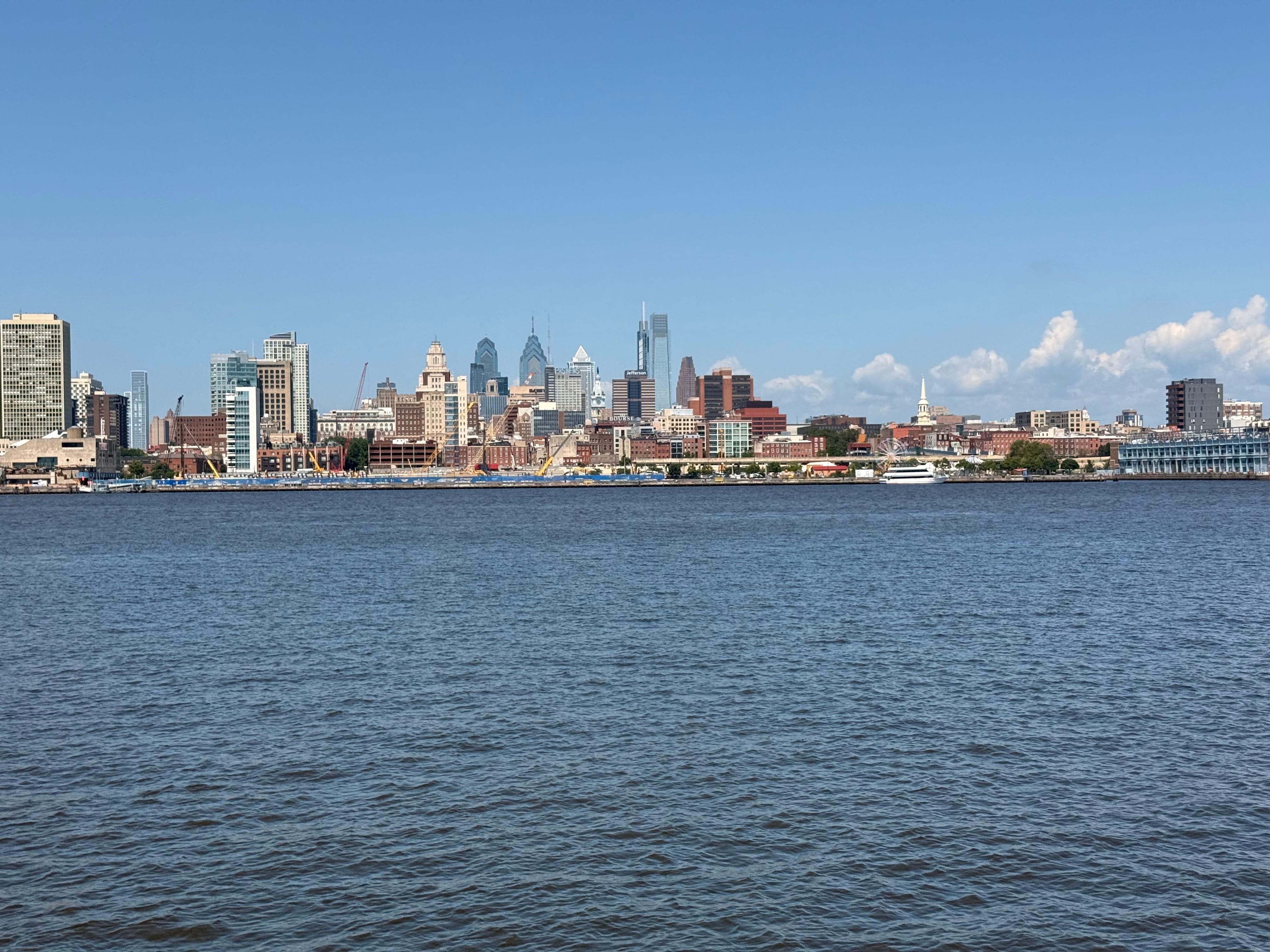 Philly from Jersey side.  