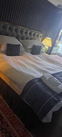 Very spacious comfortable bed