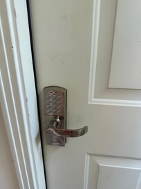 Door enters large room that is a threat while sleeping.