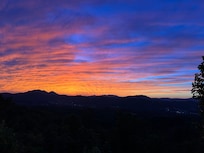 The gorgeous sunsets from the front deck.