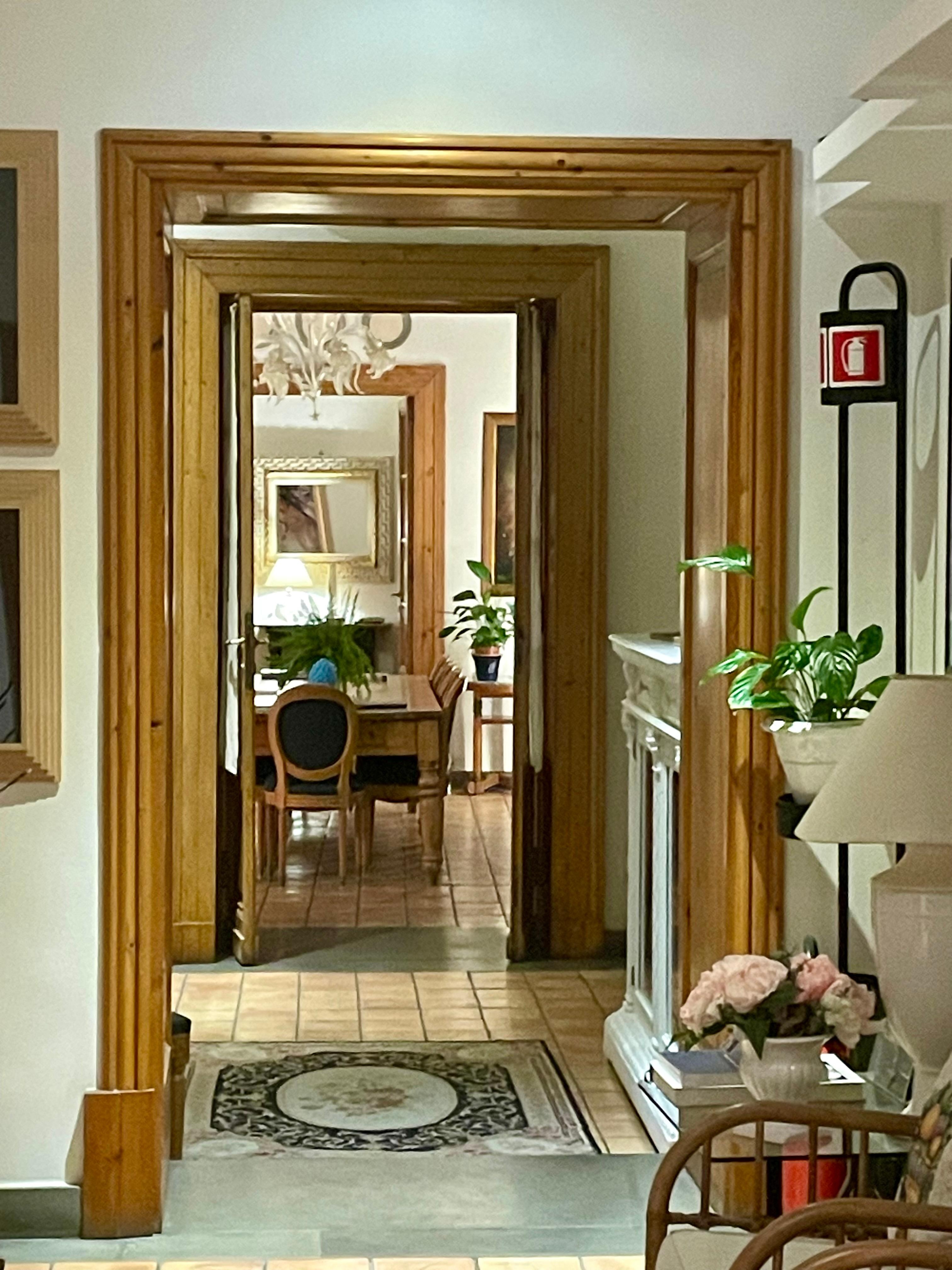 The entrance hallway from our room 