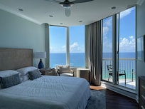 The main level master bedroom.