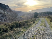 Gorgeous view of West Coast and Barmouth bridge from George III red walking route.