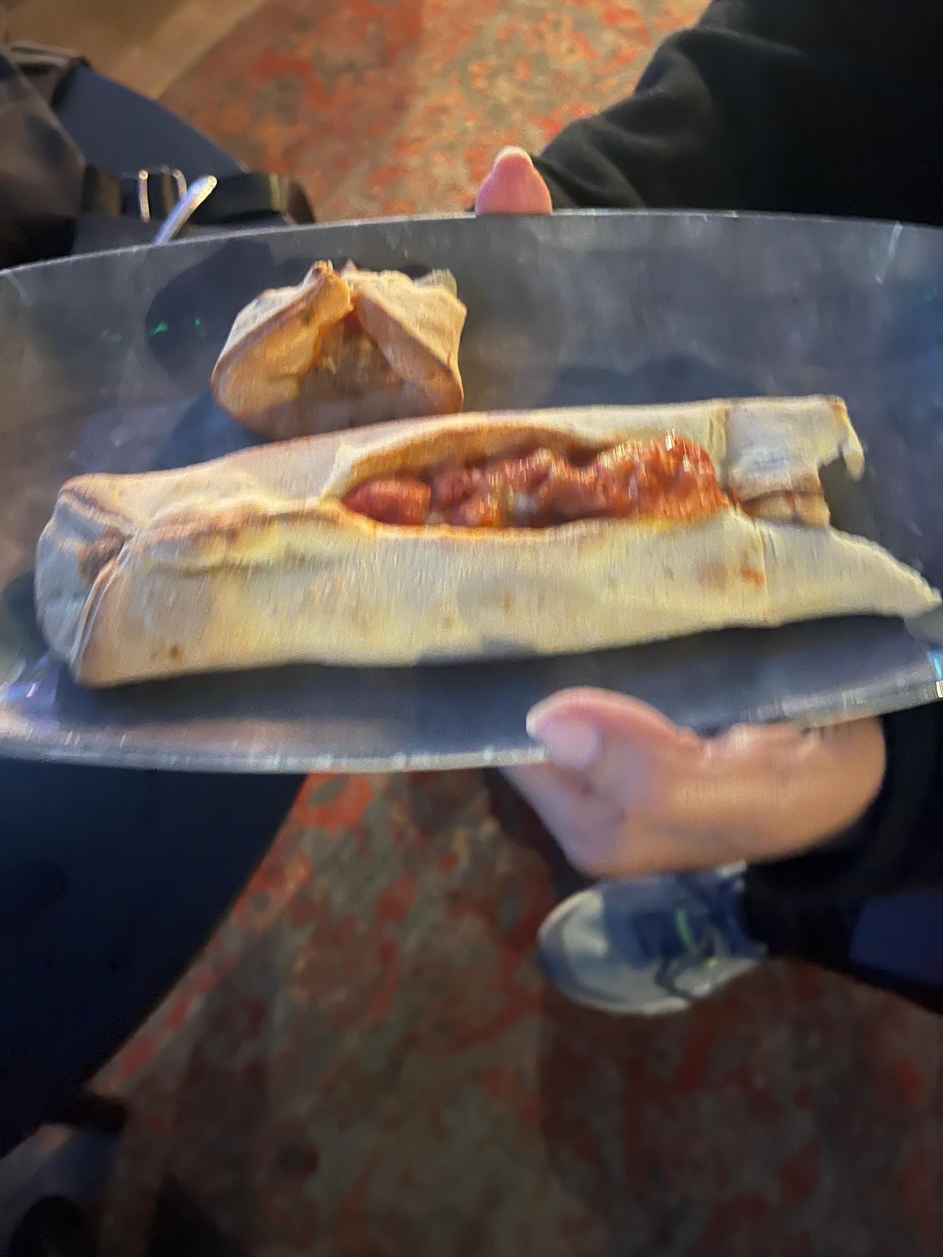 Terrible “pizza”. 