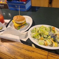 Side salad was a good portion.