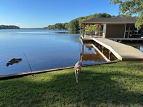 Very nice rebuilt, boat house, and dock area. You can just watch boats and kind of catch a sunset.
