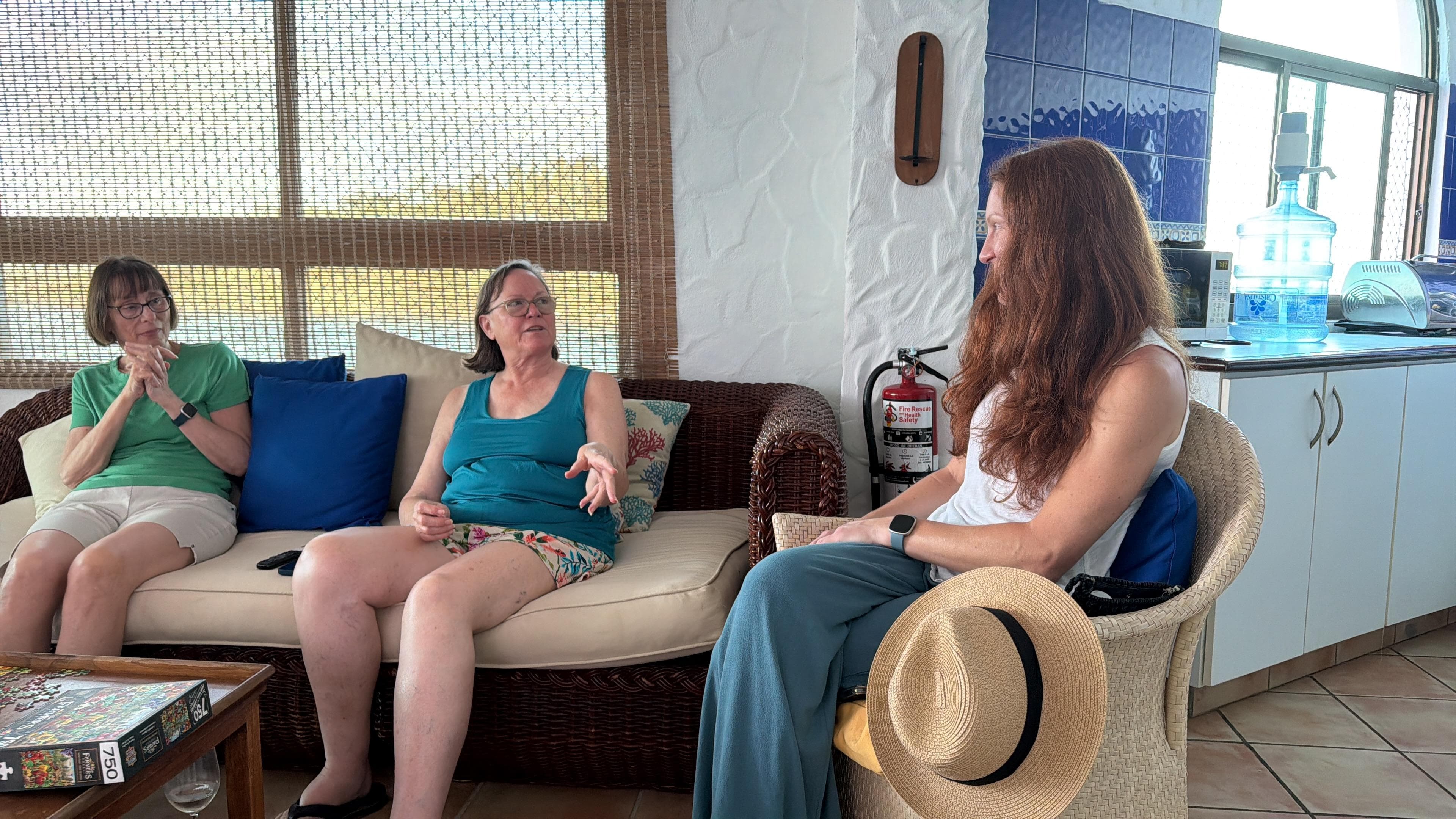 We had a Super Bowl party, but we’re unable to get the game on the TV but we didn’t care we found lots to talk about.