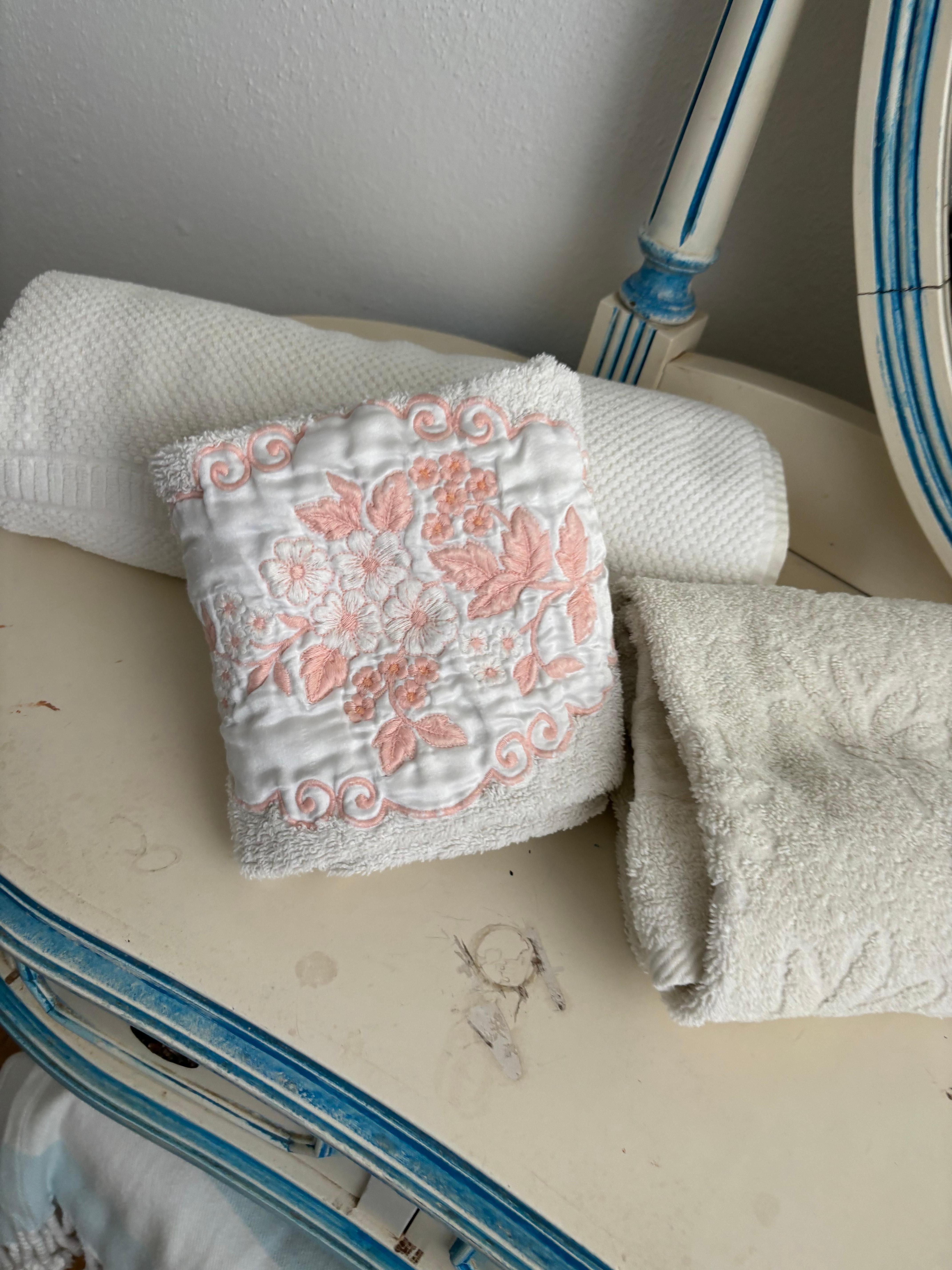 Old towels and dirty dresser 