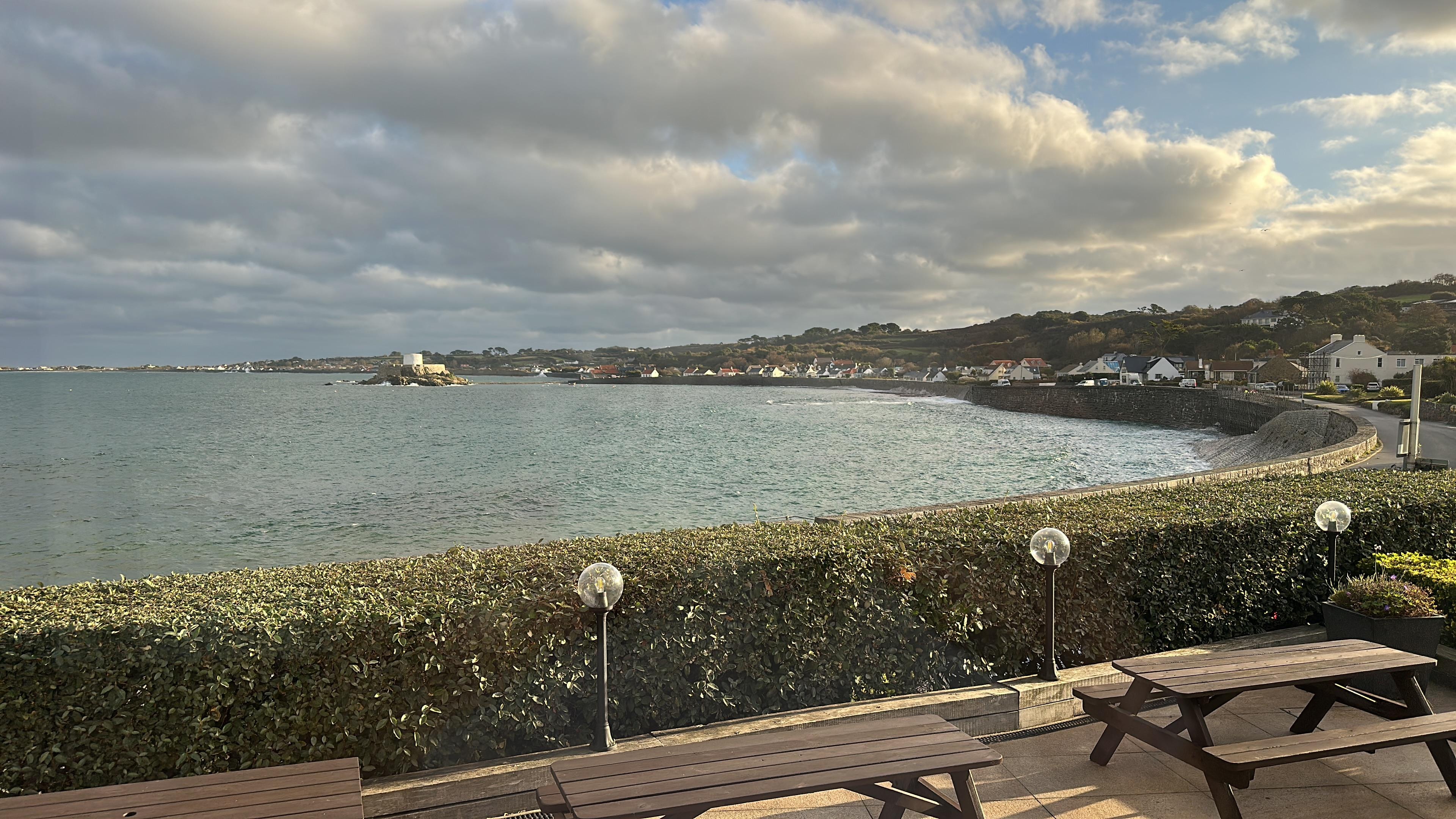 Beautiful view from the restaurant at breakfast