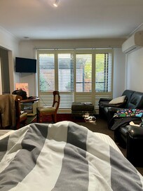 View from the very cosy bed.