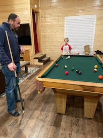 Father and son pool sharks