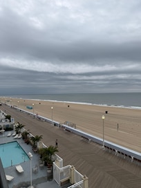 Looking off the balcony