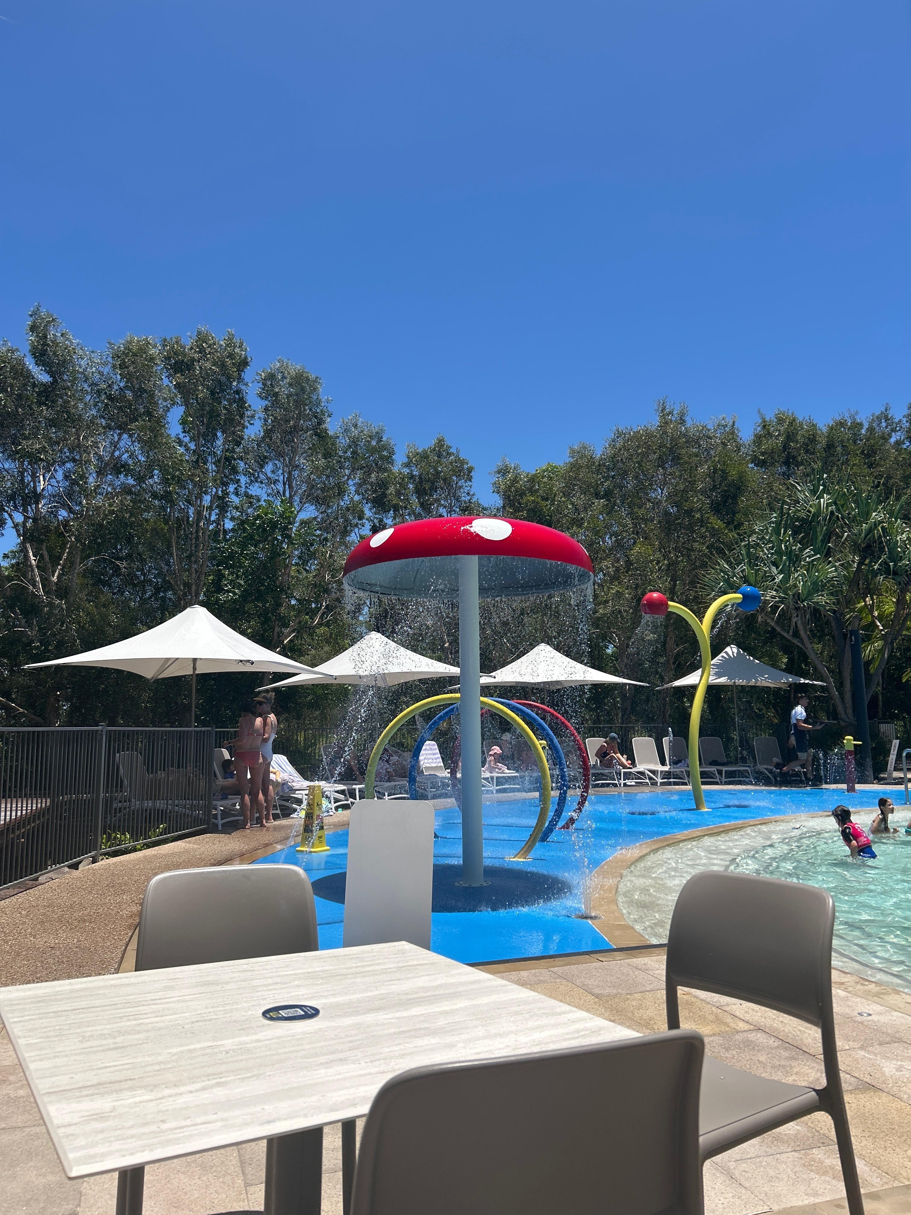 Splash park by the kids pool