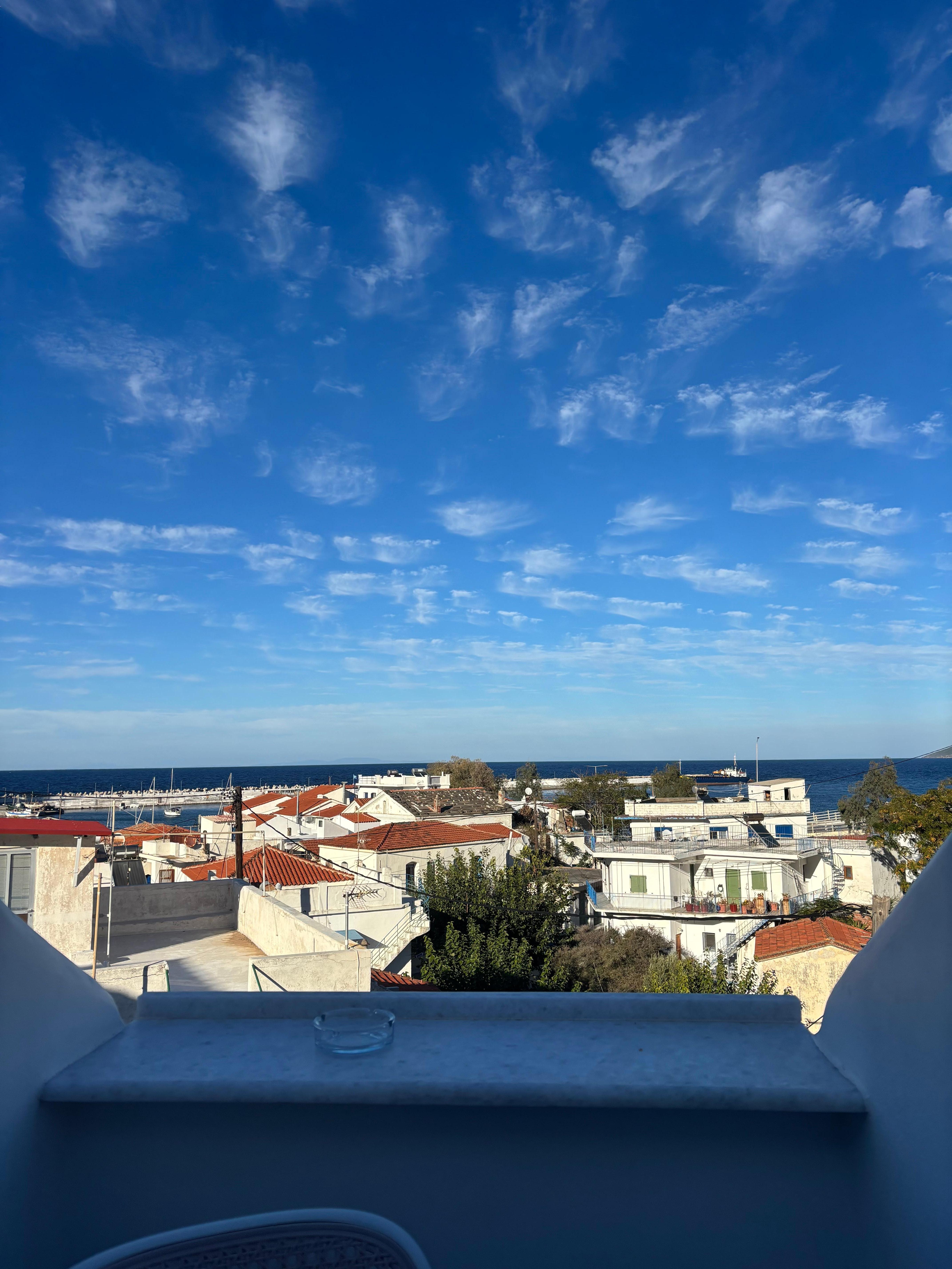 View out tiny balcony