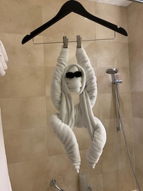 Welcomed me to my shower/bath
