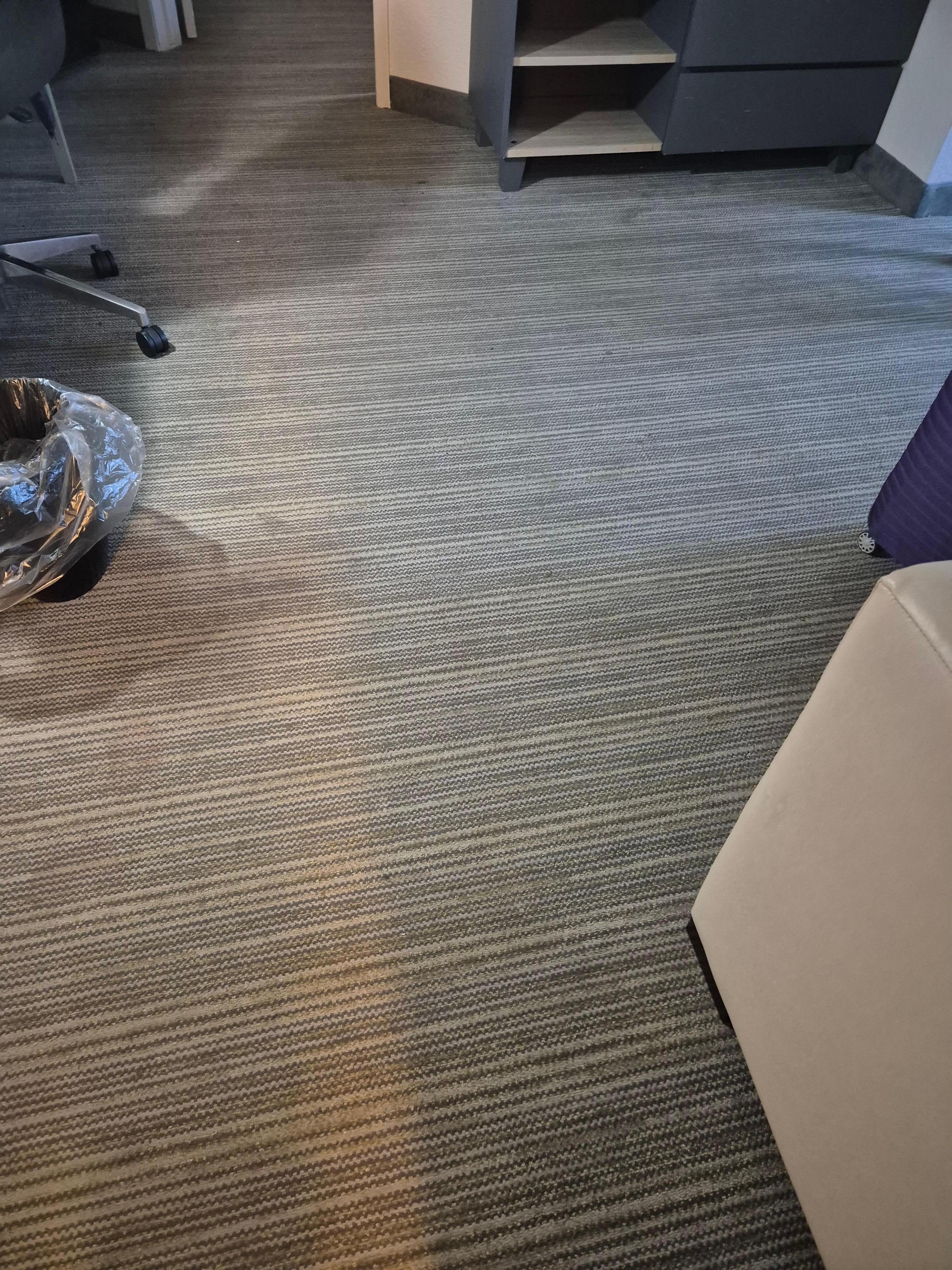 Dirty and stain carpet