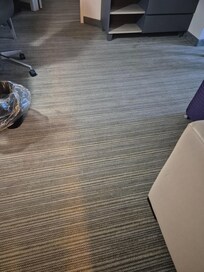 Dirty and stain carpet